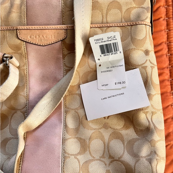Coach crossbody tan/pink - Picture 7 of 7